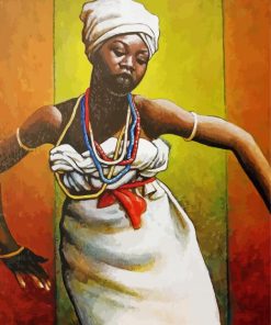 African Dancer Lady Art paint by number