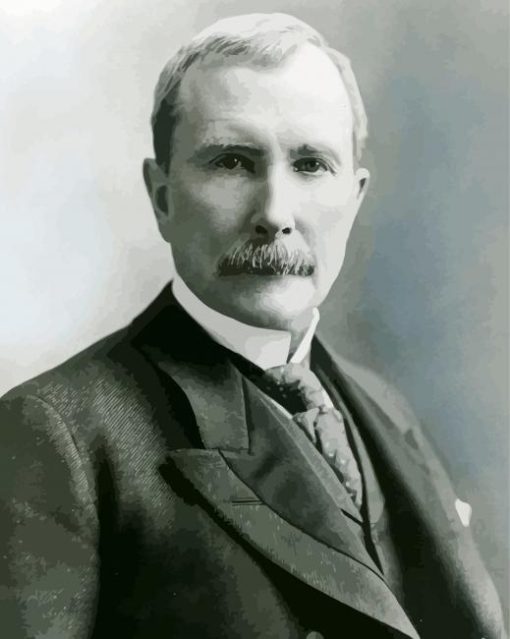 American Business Magnate John Davison Rockefeller paint by number