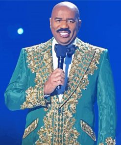 American Television Host Steve Harvey paint by number