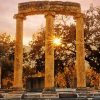 Ancient Olympia Greece At Sunset paint by number