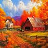 Autumn Barnyard paint by number