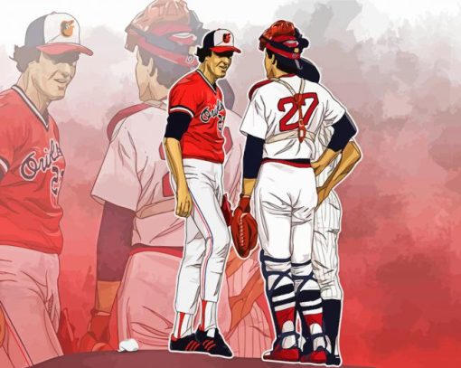 Baltimore Orioles Players Art paint by number