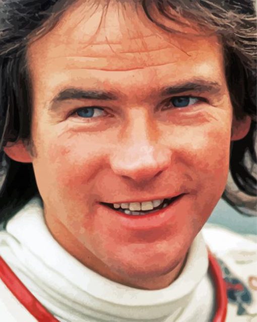 Barry Sheene paint by number