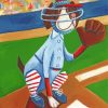 Baseball Dog paint by number
