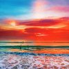 Beautiful Sunset In Cocoa Beach Florida paint by number