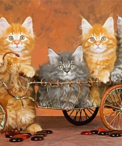 Bicycle Kittens paint by number