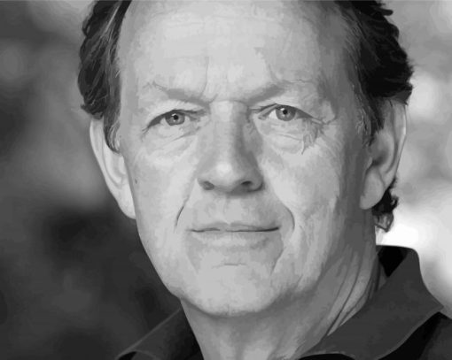 Black And White Kevin Whately paint by number