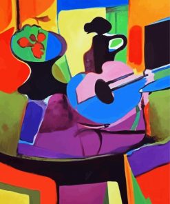 Blue Guitar By Marcel Mouly paint by number
