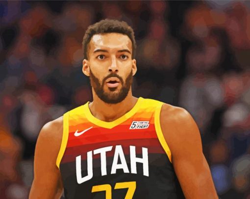 Cool Rudy Gobert paint by number