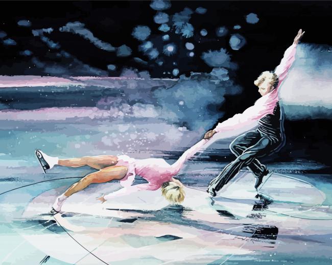 Figure Skating Harmony paint by number