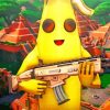 Fortnite Banana Warrior paint by number