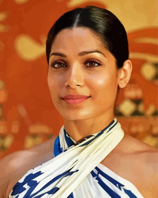 Freida Pinto Actress paint by number