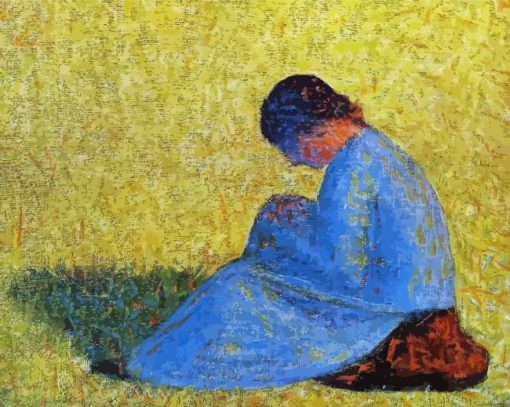 Georges Seurat Seated Woman paint by number