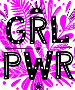 Girl Power Illustration paint by number