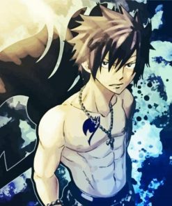 Gray Fullbuster Fairy Tail Anime paint by number
