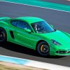 Green Porsche Boxster Car paint by number