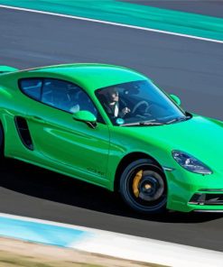 Green Porsche Boxster Car paint by number