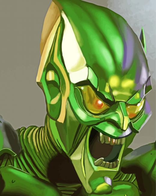 Green Goblin paint by number