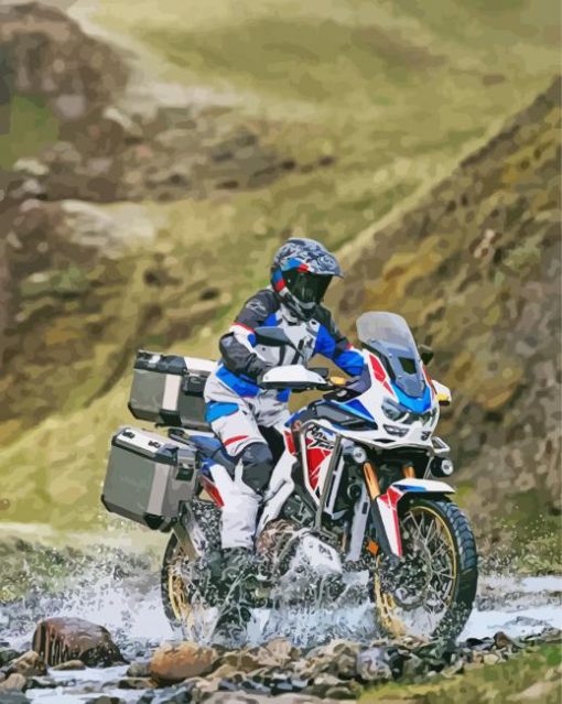 Honda Africa Twin Adventure Motor paint by number