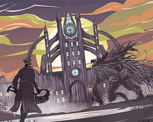 Illustration Bloodborne Game paint by number