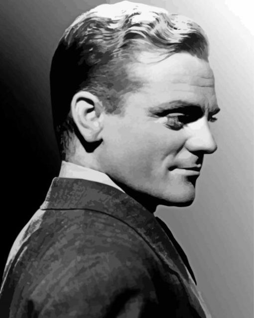 James Cagney Side Profile paint by number