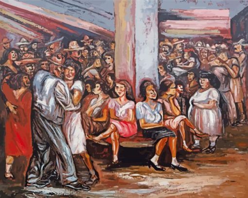 La Cantina By Jose Clemente Orozco paint by number