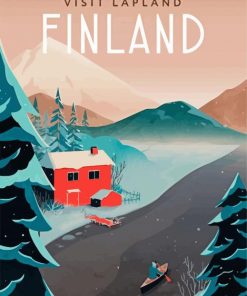 Lapland Poster paint by number