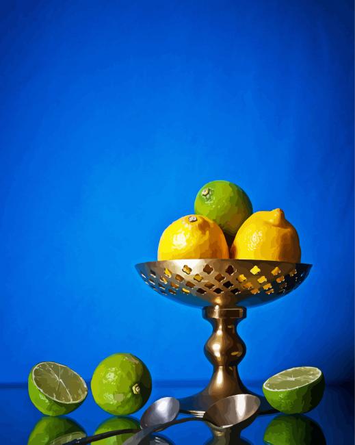 Lemons And Limes Still Life paint by number