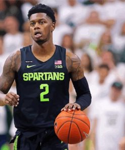 Michigan State Spartans Basketballer paint by number
