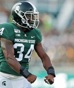 Michigan State Spartans Footballer paint by number