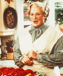 Mrs Doubtfire Movie paint by number
