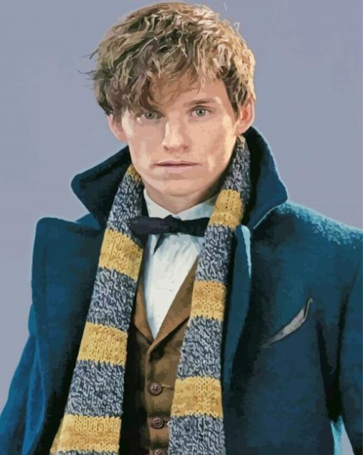 Newt Scamander Harry Potter Character paint by number