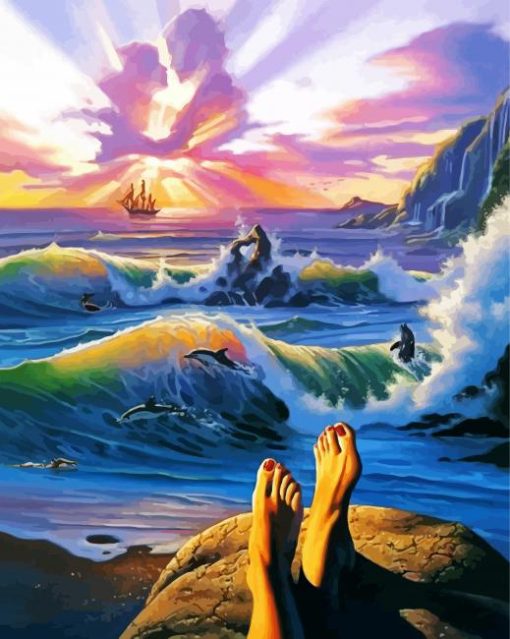 Ocean Feet paint by number