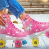 Pink Rollerblades paint by number