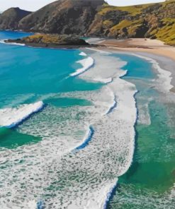 Piwhane Spirits Bay Cape Reirga New Zealand paint by number