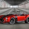 Red Ford Shelby Cobra paint by number