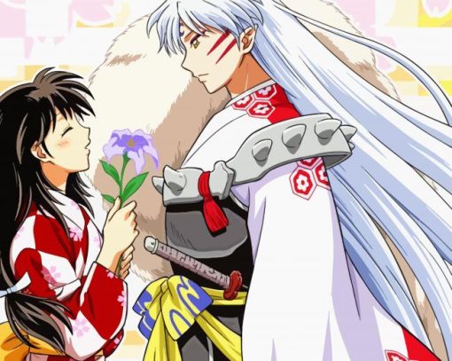 Rin And Sesshomaru Illustration paint by number