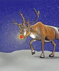Rudolph paint by number