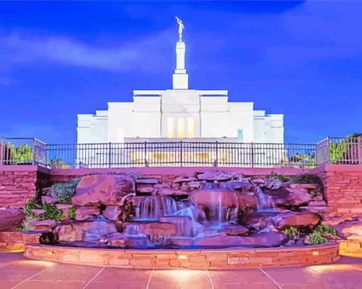 Snowflake Az Temple Paint by number