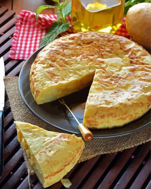 Spanish Tortilla paint by number