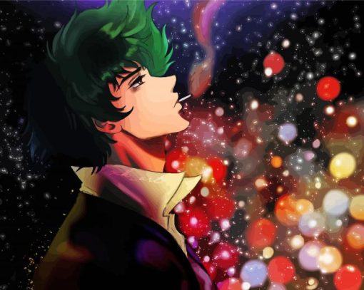 Spike Spiegel Cowboy Bebop Anime paint by number