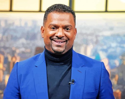 The Actor Alfonso Ribeiro paint by number