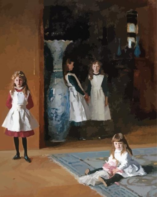 The Daughters Of Edward Darley Boit John Sargent paint by number
