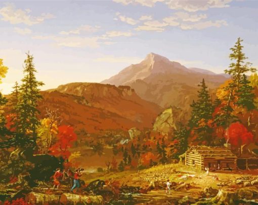 The Hunters Return By Thomas Cole paint by number