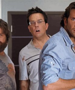 The Hangover Actors paint by number