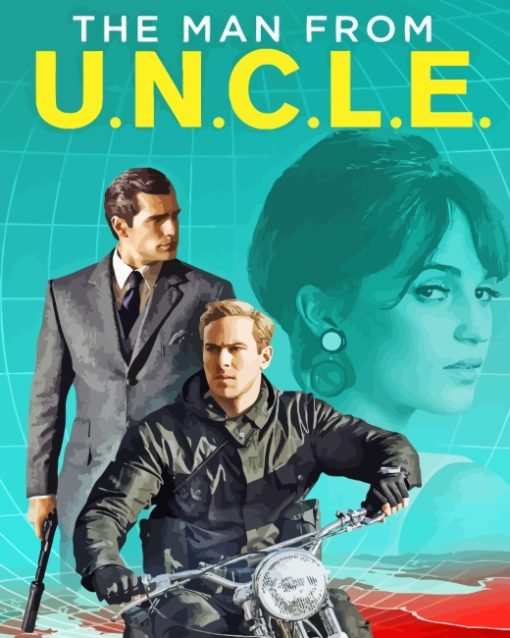 The Man From Uncle Movie paint by number