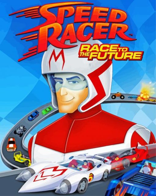 The Speed Racer paint by number