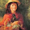 Young Girl And Flowers Basket paint by number