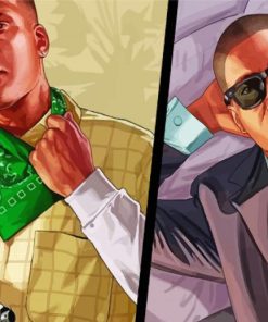 Aesthetic Grand Theft Auto Characters paint by number