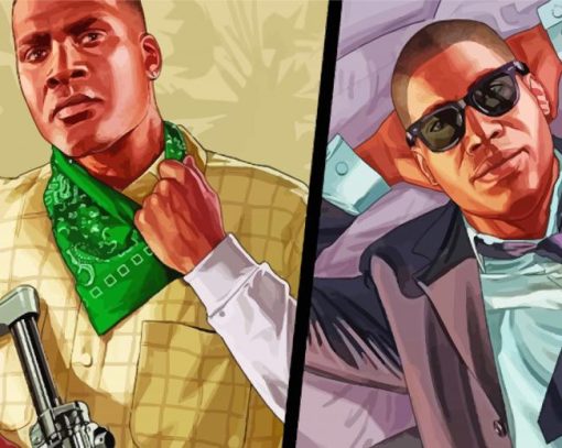 Aesthetic Grand Theft Auto Characters paint by number